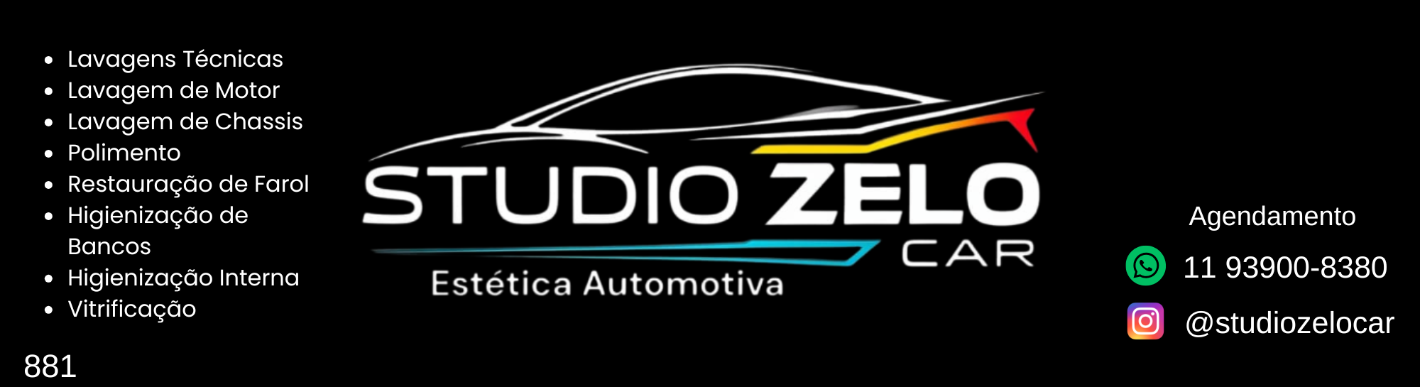 Página de Agendamento | Studio Zelo Car
